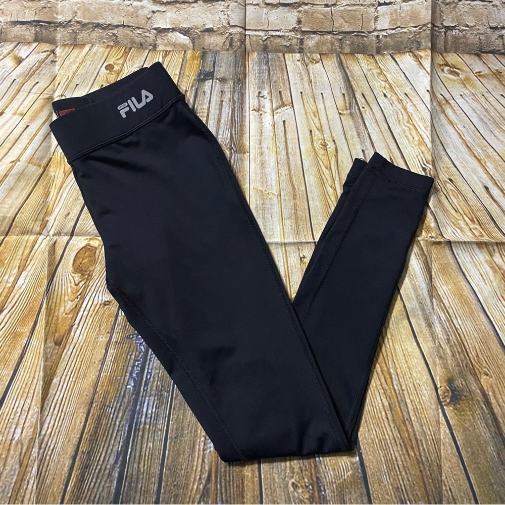 Fila Sport Black Athletic Compression Leggings